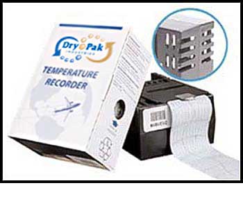 DryPak Industries - In-Transit Strip Chart Temperature Recorders
